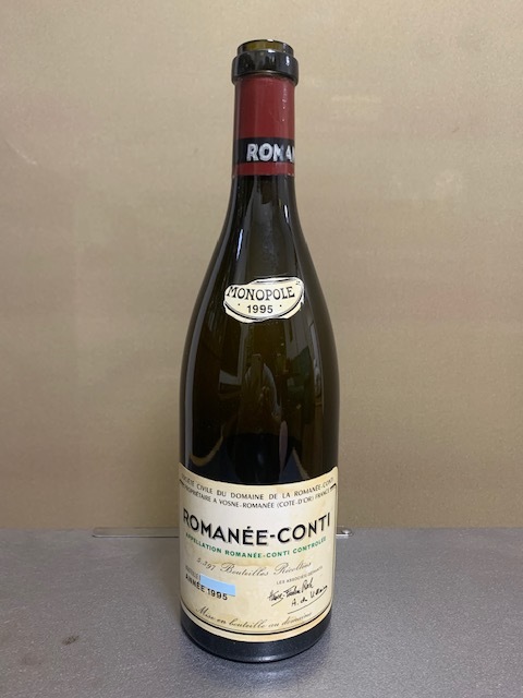 DRC ロマネ・コンティ　1995空瓶　コルクなし DRC ロマネ・コンティ1995空瓶コルクなし