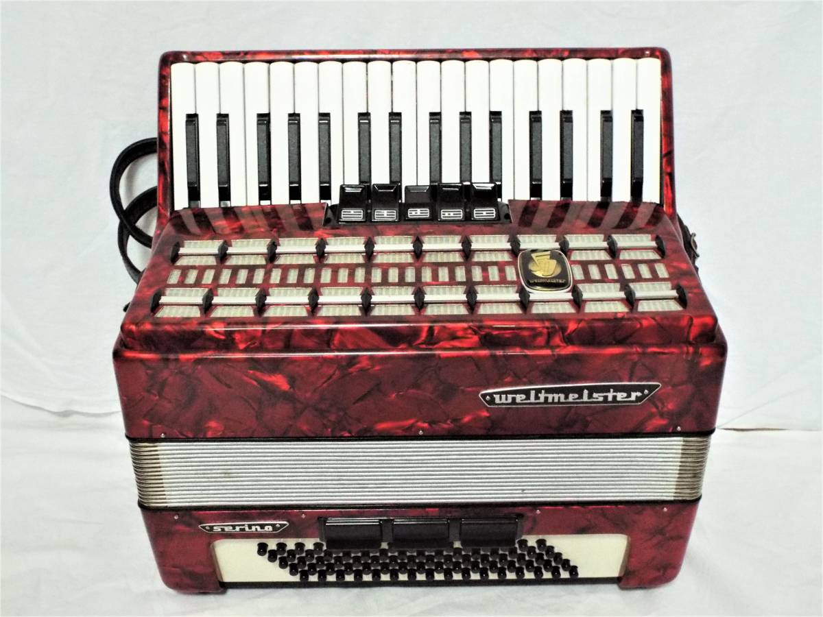 ヴェルトマイスター　アコーディオン 赤 Weltmeister accordion - Etsy 日本