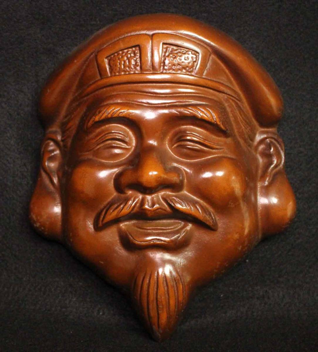 金属工芸 お面 福の神 大黒天 恵比寿 鉄製 大黒様かエビス様 鉄面 置物 の落札情報詳細 ヤフオク落札価格情報 オークフリー スマートフォン版