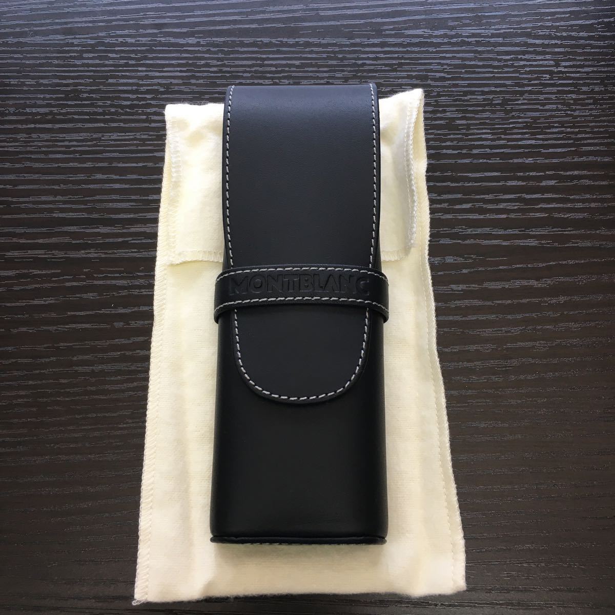 新品】モンブラン ペンケース （2本差し）ブラック 9537の落札情報詳細