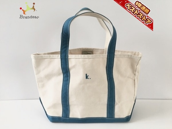 エルエルビーン L L Bean トートバッグ キャンバス アイボリー グリーン イニシャル刺繍k バッグ の落札情報詳細 ヤフオク落札価格情報 オークフリー スマートフォン版