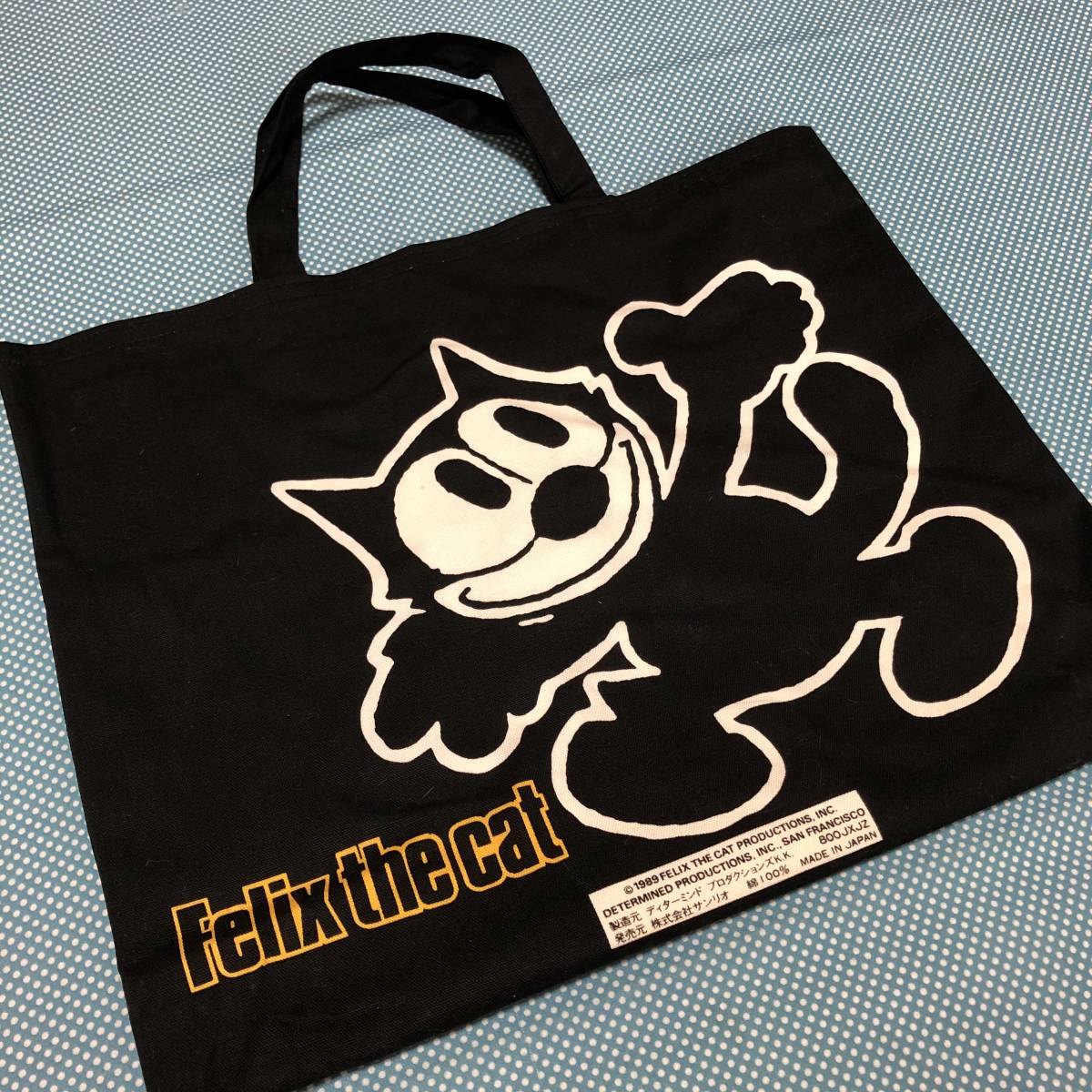 新品】レトロ 1989年 サンリオ フィリックスザキャット トートバッグ