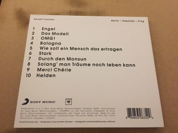 アネット ルイザン Berlin Kapstadt Prag 輸入盤 ドイツ女性歌手 Annett Louisan の落札情報詳細 ヤフオク落札価格情報 オークフリー スマートフォン版