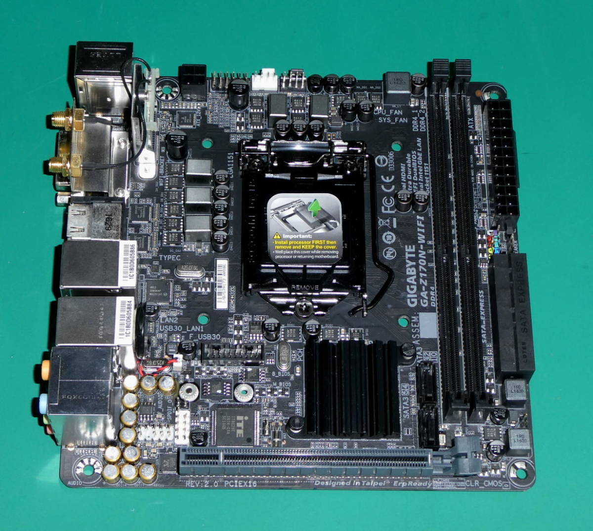 中古 Gigabyte GAZ170NWiFi rev2.0 miniITX LGA1151 Z170 Core i77700Kなど対応可の落札情報詳細 ヤフオク落札価格検索 オークフリー