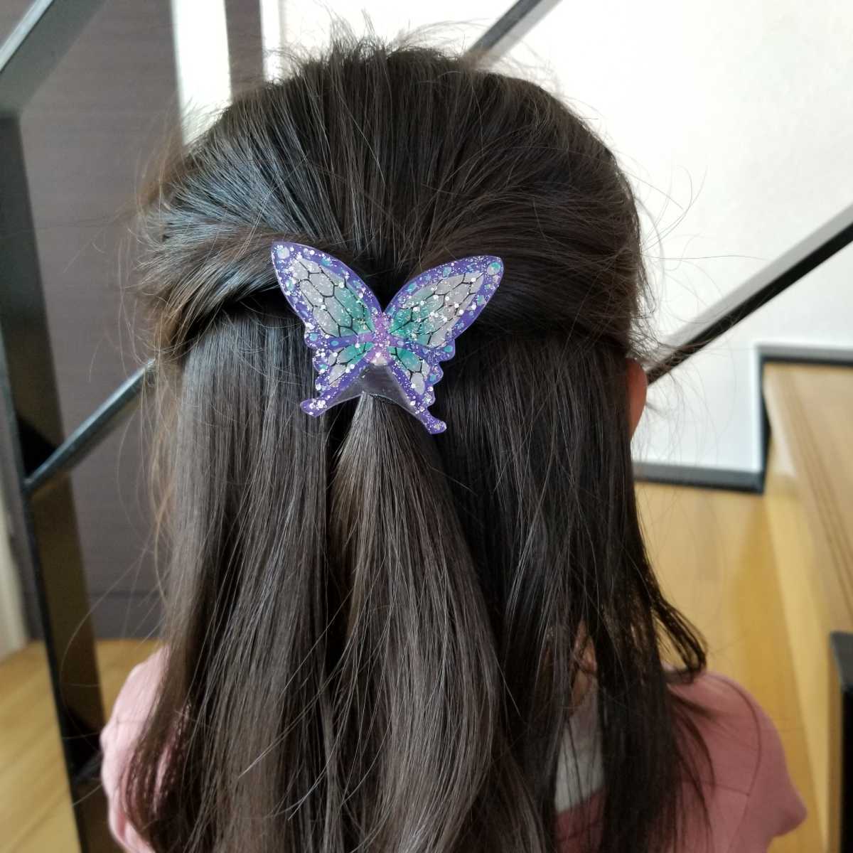 新品 鬼滅の刃 蝶々 ヘアゴム 黒 胡蝶しのぶ 栗花落カナヲ オーロラ ラメ レジン プラバン キラキラ ごっこ 女の子 の落札情報詳細 ヤフオク落札価格情報 オークフリー スマートフォン版