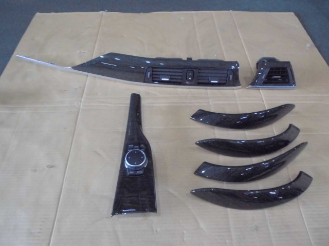 BMW純正】F30 F31 インテリアパネル 7点セット黒木目調