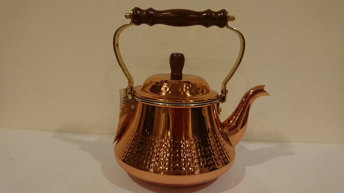 島本製作所の銅ケトル 未使用品 1.8L ベルケトル