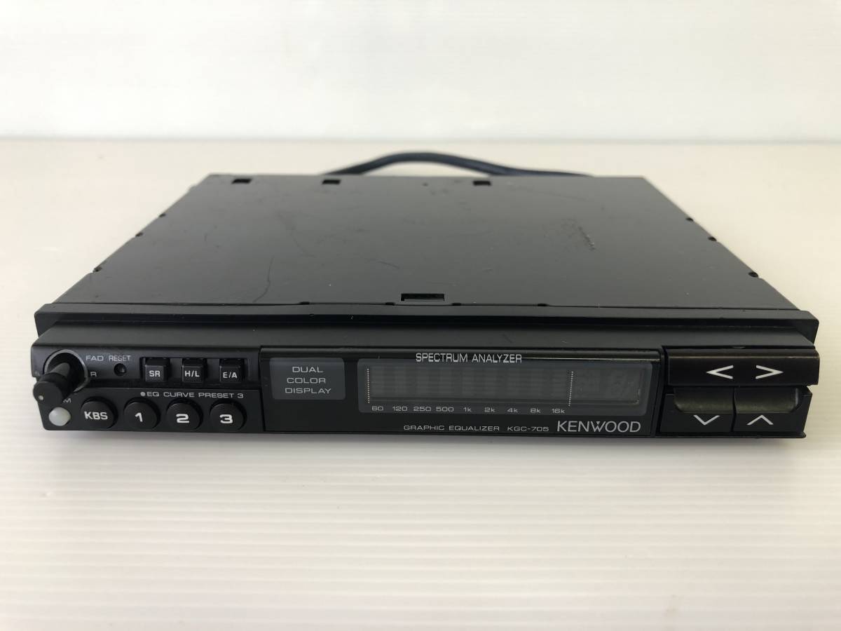 8-8-1当時物【KENWOOD/ケンウッド】グラフィックイコライザー KGC-705