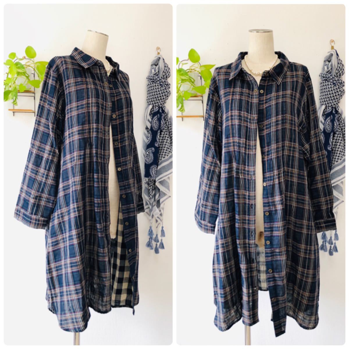 新品 新品タグ付き しまむら購入 大きいサイズ４l Imageisland 薄手シャツコート シャツワンピース ネイビー ワイドシャツ の落札情報詳細 ヤフオク落札価格情報 オークフリー スマートフォン版