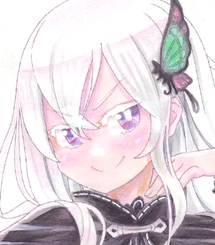 新品 手描きイラスト リゼロ エキドナ 色鉛筆 の落札情報詳細 ヤフオク落札価格情報 オークフリー スマートフォン版