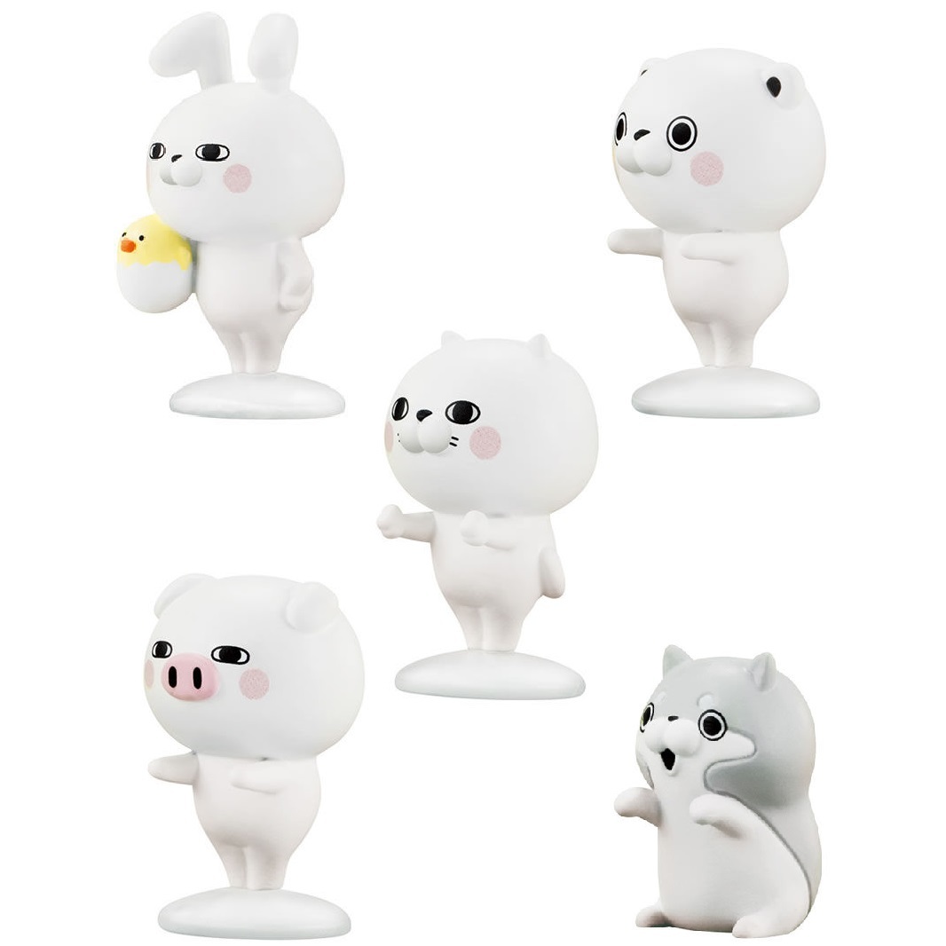 新品 ヨッシースタンプ ならぶんです 全5種 セット うさぎさん くまさん ぬこさま ぶたさん わんこ フィギュア Line ガチャ ガシャポン の落札情報詳細 ヤフオク落札価格情報 オークフリー スマートフォン版