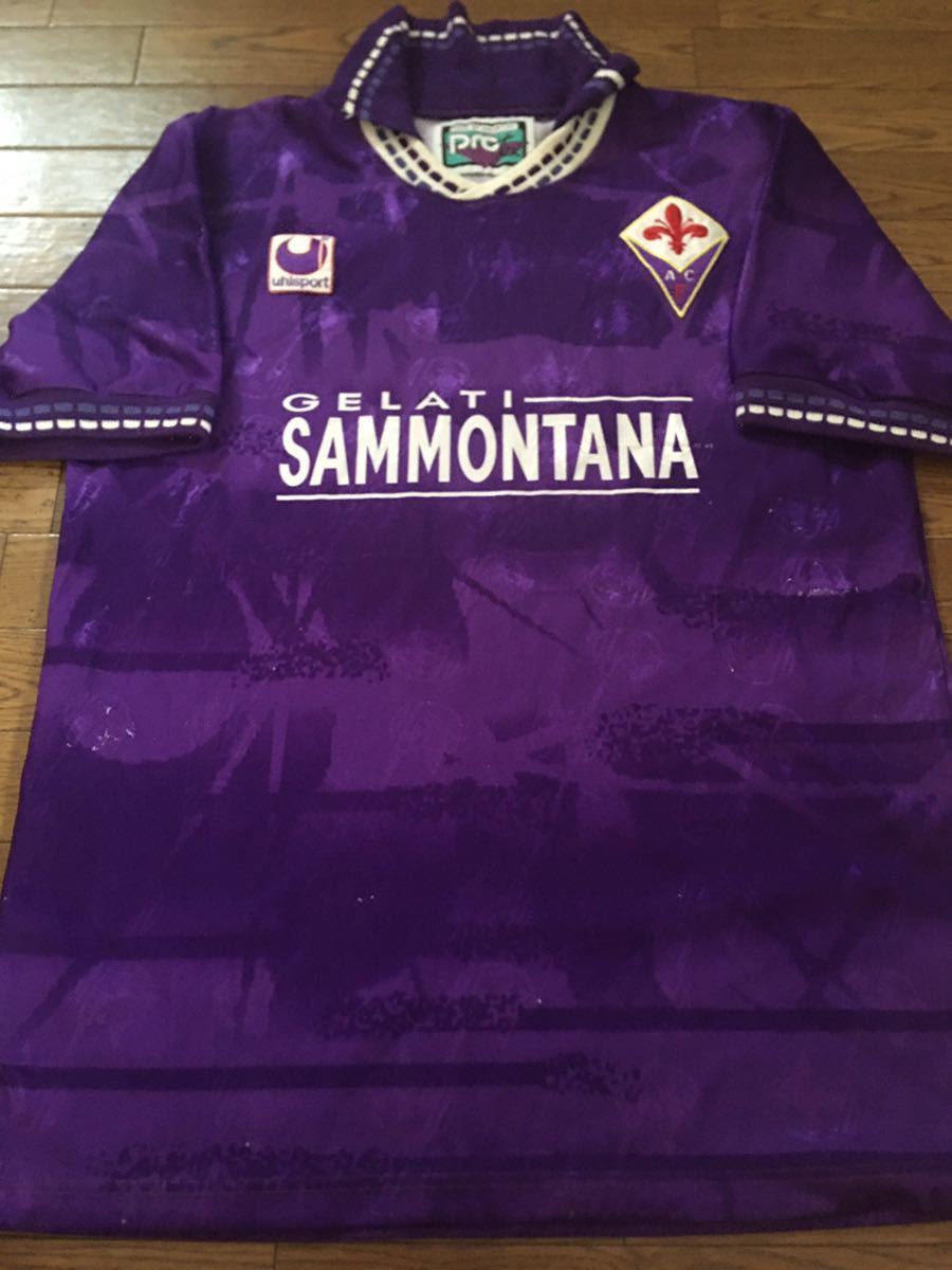 1994 Afcフィオレンティーナ ホームユニフォーム Uhlsport社製 バティストゥータ バイアーノ ルイコスタ カルボーネ コイス トルド の落札情報詳細 ヤフオク落札価格情報 オークフリー スマートフォン版