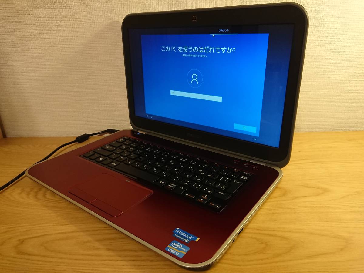 美品】DELL Inspiron 14Z/5423/レッド/Core i3-3227U 1.90GHz/4GB
