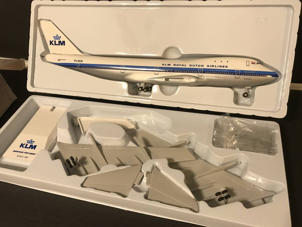 新品】1/200スケール KLMオランダ航空 ボーイング747旧塗装の落札情報
