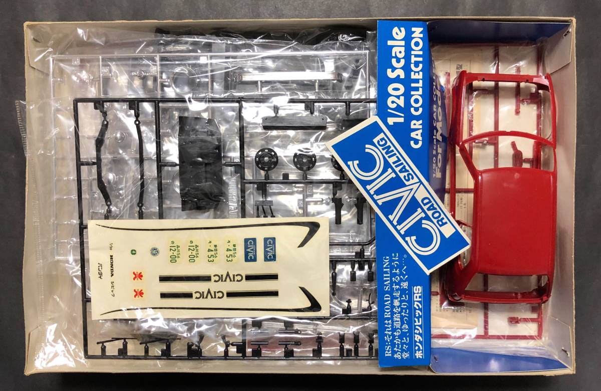 中古絶版模型堂 バンダイ 1/20 ホンダシビックRS ロードセーリング