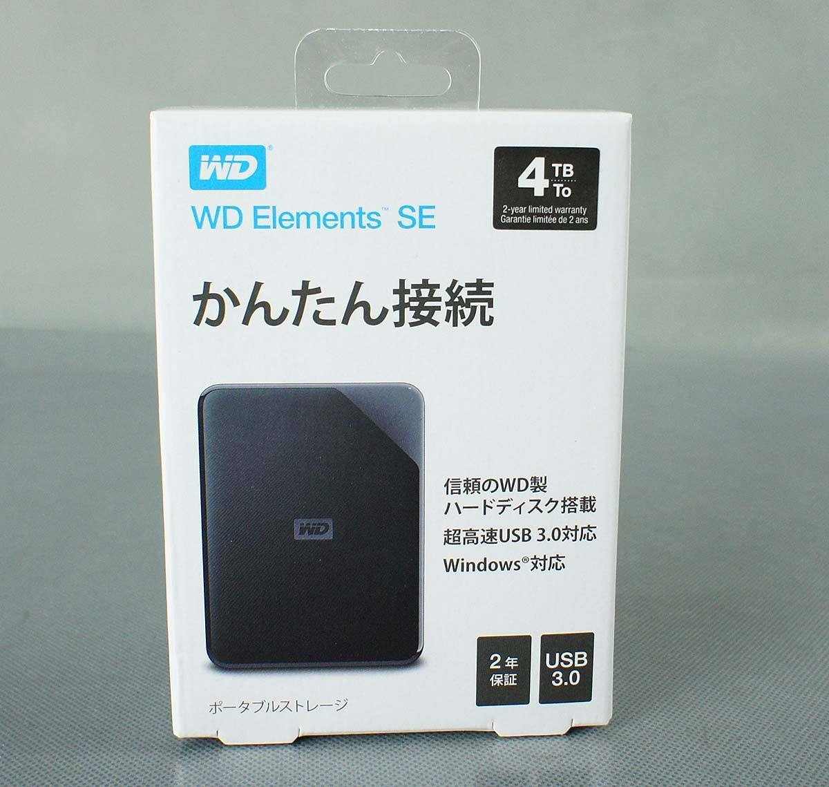 新品】未開封品 レターパックプラス WD Elements SE Portable 4TB