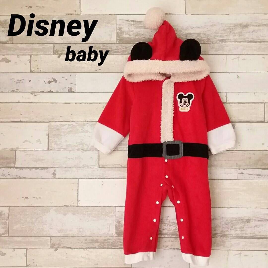 Disney Baby ディズニーベビー サンタクロース ミッキーフリース 着ぐるみ オーバーオール ロンパース レッド サイズ90 キッズ の落札情報詳細 ヤフオク落札価格情報 オークフリー スマートフォン版