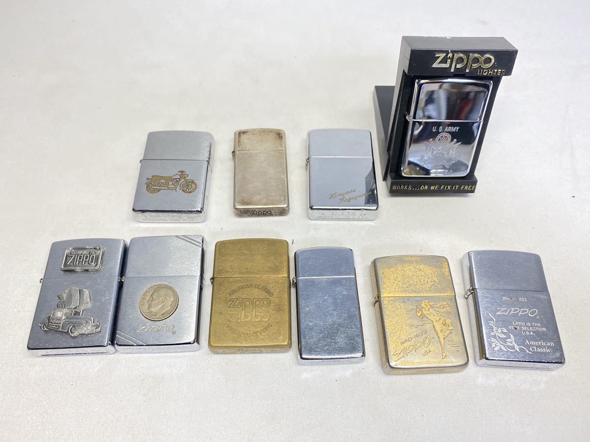 Zippo まとめて ジッポ オイルライター スターリングシルバー American Classic Usa 車 コイン Starring Silver 古い 着火未確認 ジッポー の落札情報詳細 ヤフオク落札価格情報 オークフリー スマートフォン版