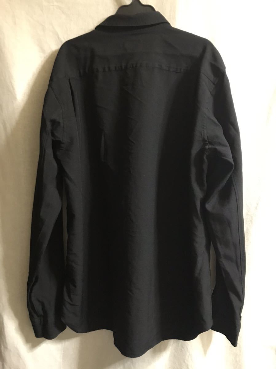 新品未使用　24AWコムデギャルソンオム　エステルシャツ　L 黒 コムデギャルソンオムプリュス　エステルシャツ