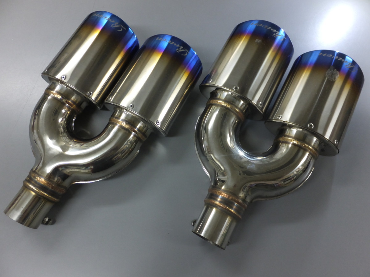 中古、現状販売】ROWEN マフラーカッター 4本出し チタンカラー