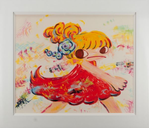 絵画　 油彩　水森亞土「人物」 サイン　F6サイズ　額装済み 肉筆手描き 絵画 油彩 水森亞土「人物」 サイン F6サイズ 額装済み 肉筆手描き