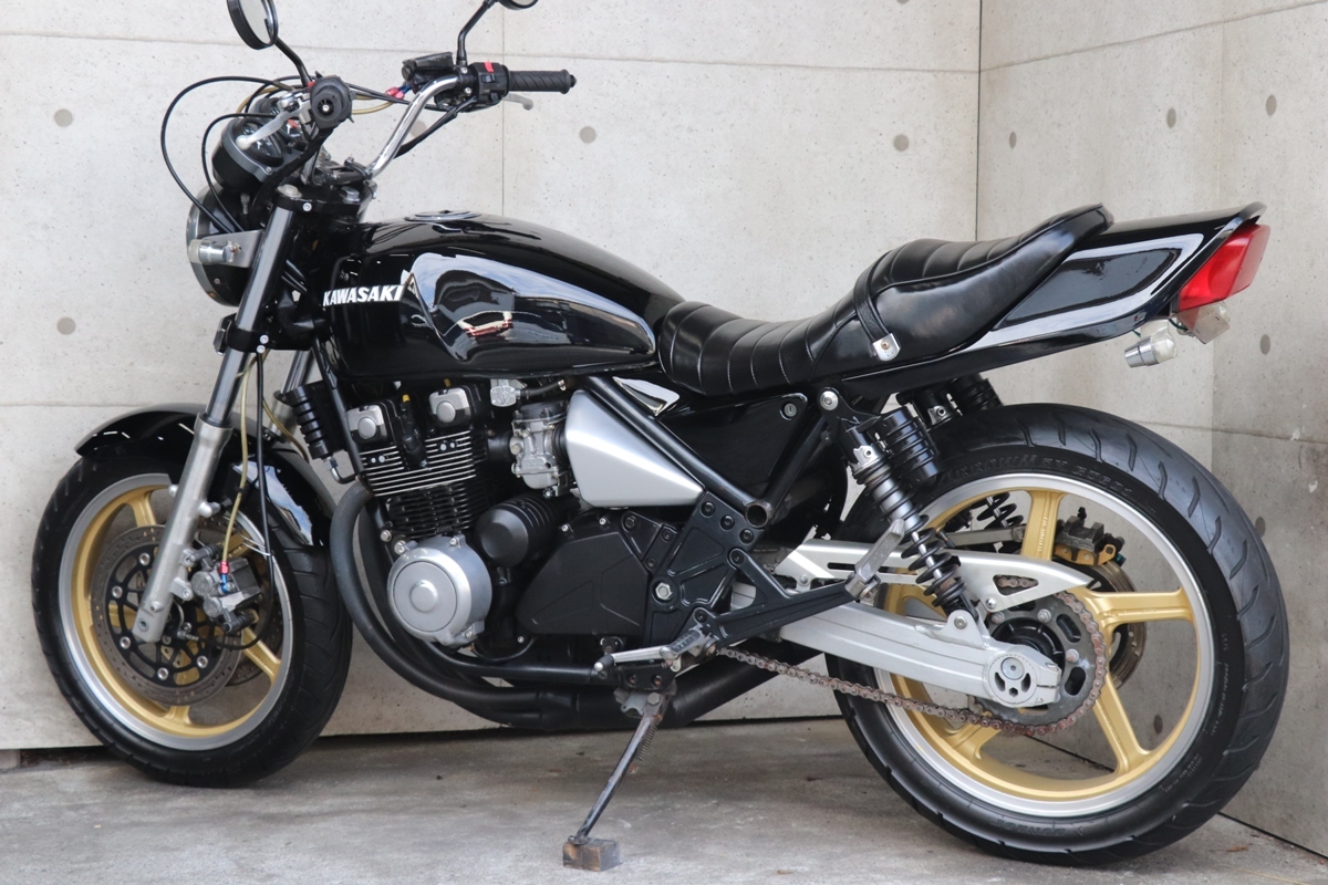 ゼファー400(c3) 当時物・美品】ゼファー400 C3 大川三段シート 30cm 金具