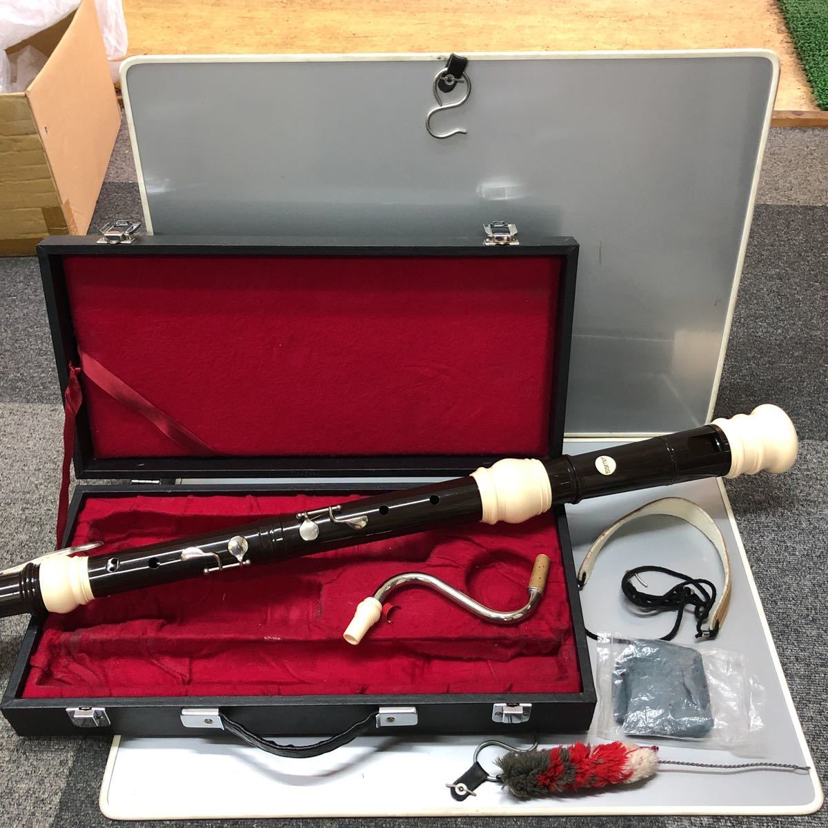 AULOS アウロス バスリコーダー No.533B-E ハードケース付 AULOS