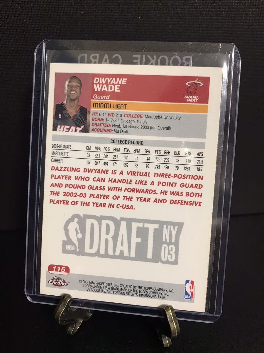 ドウェイン ウェイド　ルーキーカード 　DWYANE WADE　NBA ドウェイン ウェイド ルーキーカード DWYANE WADE NBA
