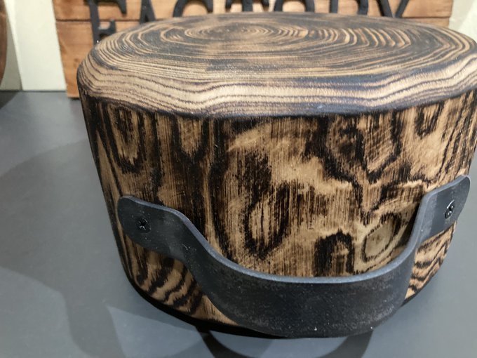 新品】【FatwoodFactory】新商品!!! 僅少生産 焔燻造り欅バトニング台