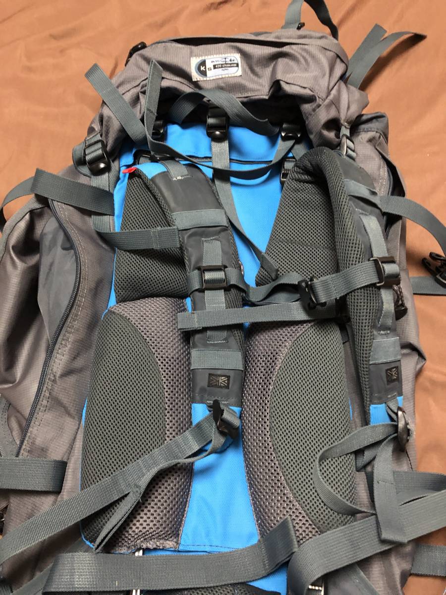 カリマー Karrimor クーガー Cougar 50 75 カリマーブルー の落札情報詳細 ヤフオク落札価格情報 オークフリー スマートフォン版