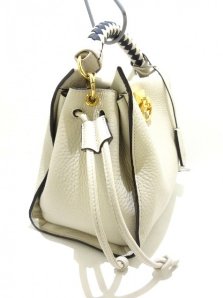 スモールアイリス チョーク ヘビー グレインレザー mulberry うれしく