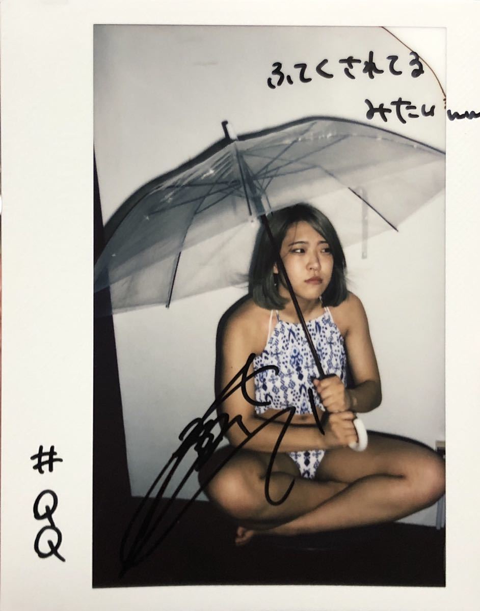 AZM コメント入水着 直筆サインチェキ スターダム 女子プロレスの落札