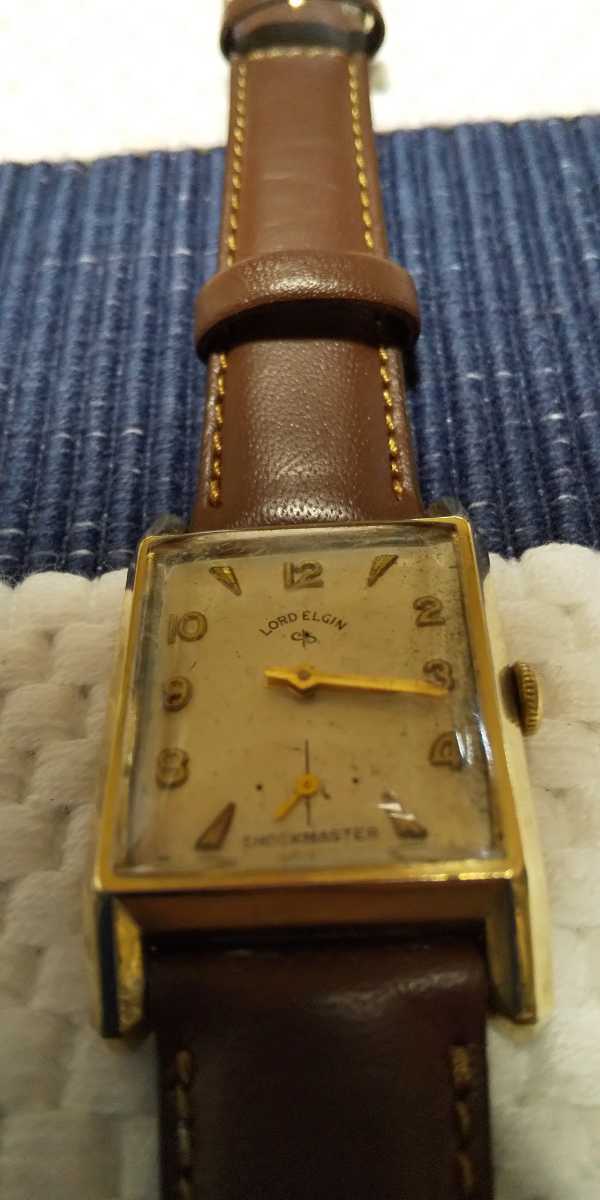 ELGIN SHOCK MASTER スモセコ メンズ ヴィンテージ 手巻き