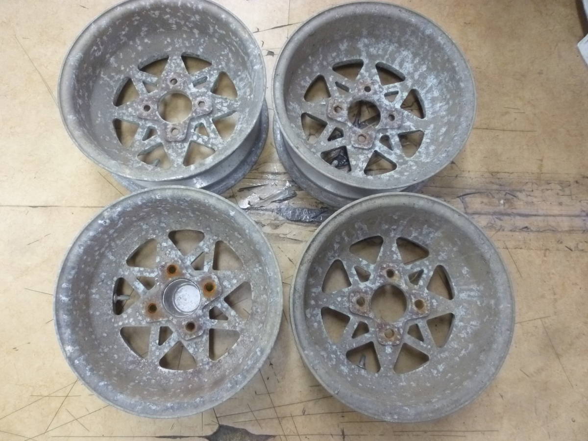 TECHNO RACING テクノレーシング 14x6J OFF+15 4/114.3 中古 弥生 桔梗 TECHNO RACING テクノレーシング 14x6J OFF+15 4/114.3 中古 弥生 桔梗