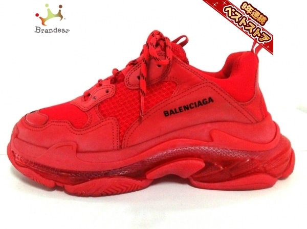 バレンシアガ Balenciaga スニーカー トリプルs 化学繊維 ラバー レッド メンズ 靴 の落札情報詳細 ヤフオク落札価格情報 オークフリー スマートフォン版