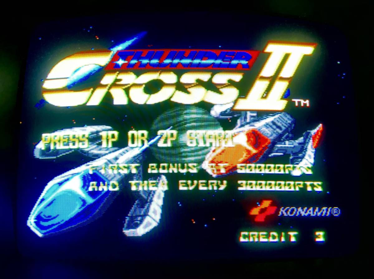 コナミ / 基板 】 サンダークロス 2 / THUNDER CROSS II