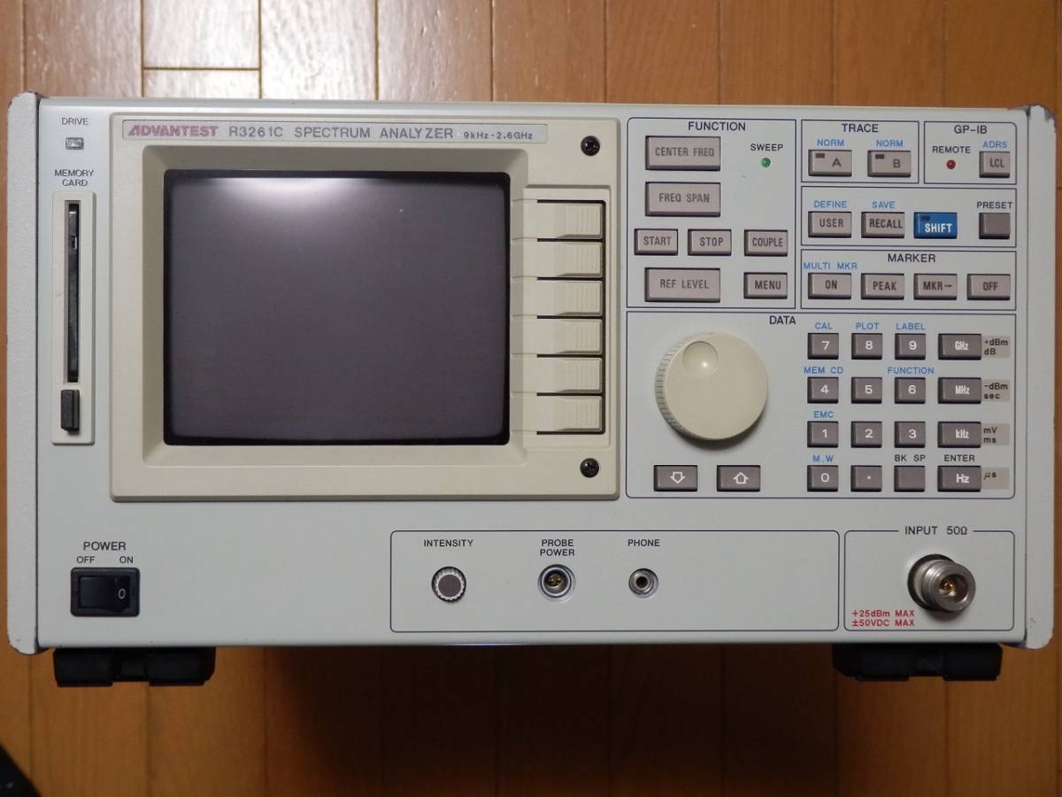 アドバンテスト Advantest 3261c スペクトラムアナライザ 9khｚ 2 6ghｚ メモリーカード付 ジャンク の落札情報詳細 ヤフオク落札価格情報 オークフリー スマートフォン版