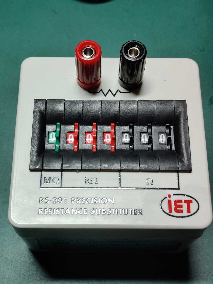 IET LABS RS201 resistance substituter box 高精度 7桁 小型 ダイヤル可変抵抗器 decade box 09999999Ωの落札情報詳細