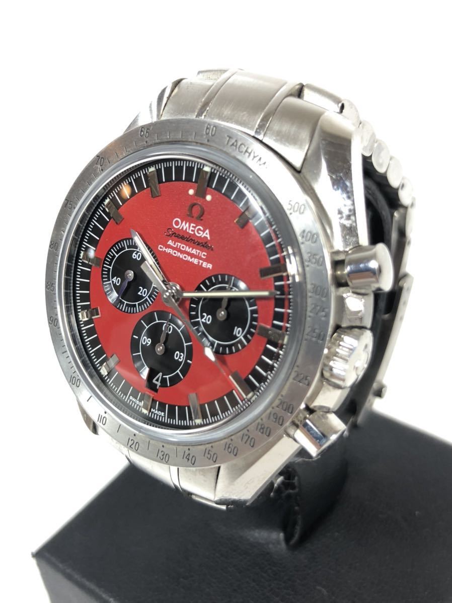 Omega オメガ スピードマスター シューマッハ ザ レジェンドコレクション 赤 おすすめ 腕時計 メンズ カッコいい 数量限定 お買い得価格 の落札情報詳細 ヤフオク落札価格情報 オークフリー スマートフォン版