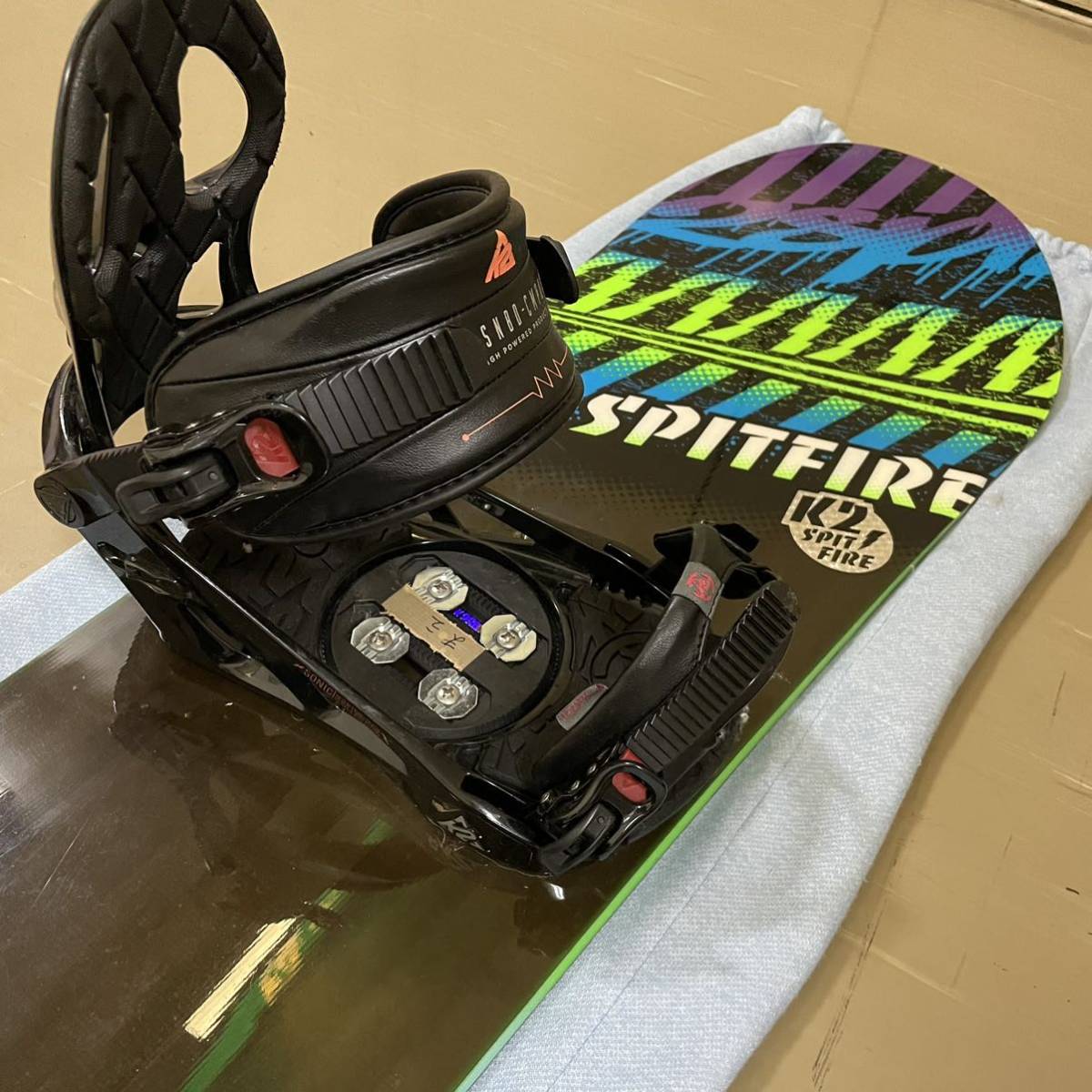 K2 SPITFIRE スノーボード 板 ビンディング セット 152cm ブラック 黒