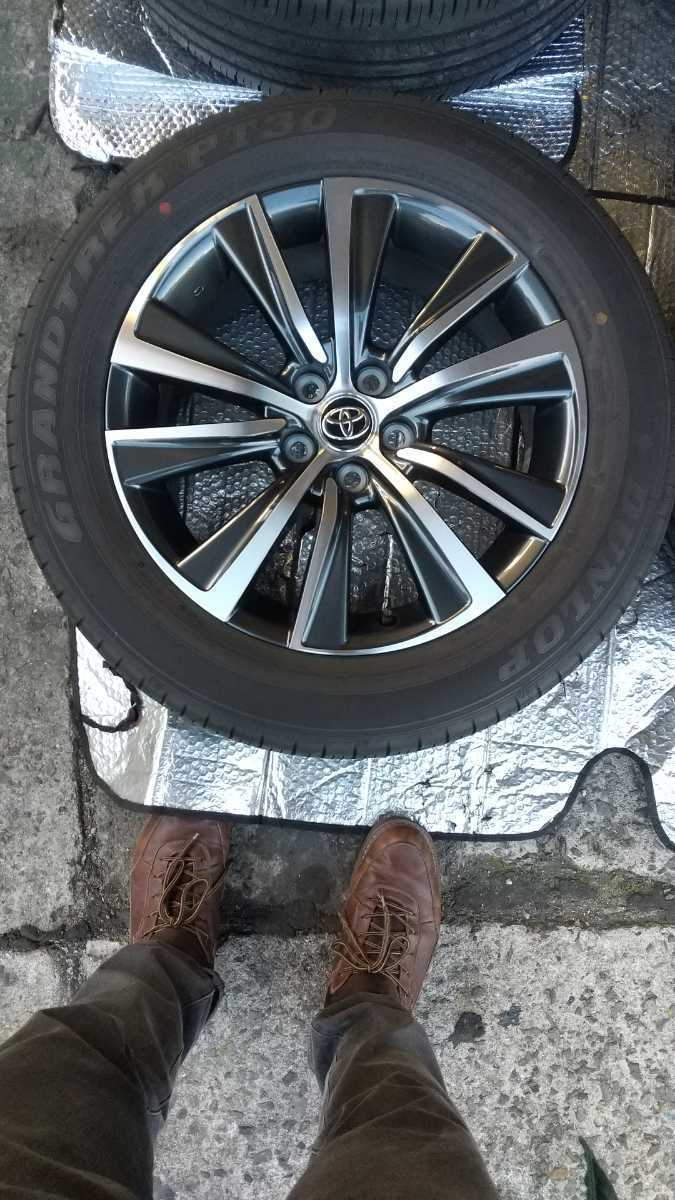 新型 ハリアー 80系 タイヤ・ホイールセット 美品 純正 225/60R18-7j