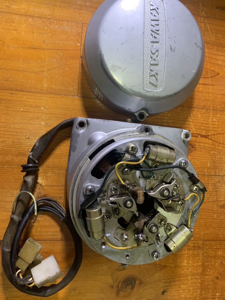 kh250 ss400 ポイント側　ジェネレーター カワサキ 350ss ジェネレーター kh400 kh250 250ss マッハ ポイント