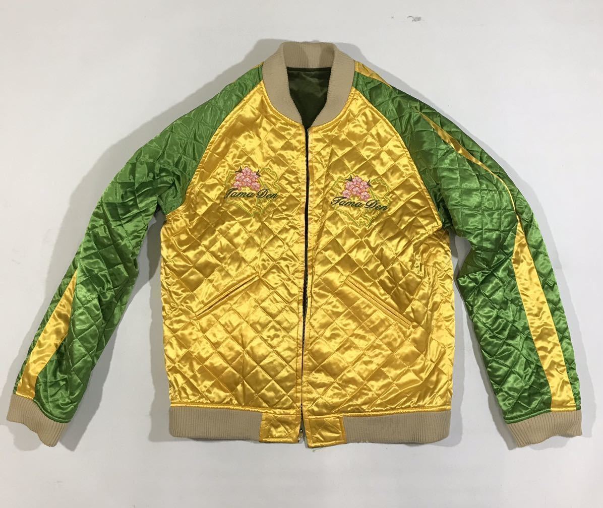 スカジャン タマデン 玉電 アディクションズ オリジナル Asj O12 Tamaden スカジャン リバーシブル Lサイズ の落札情報詳細 ヤフオク落札価格情報 オークフリー スマートフォン版