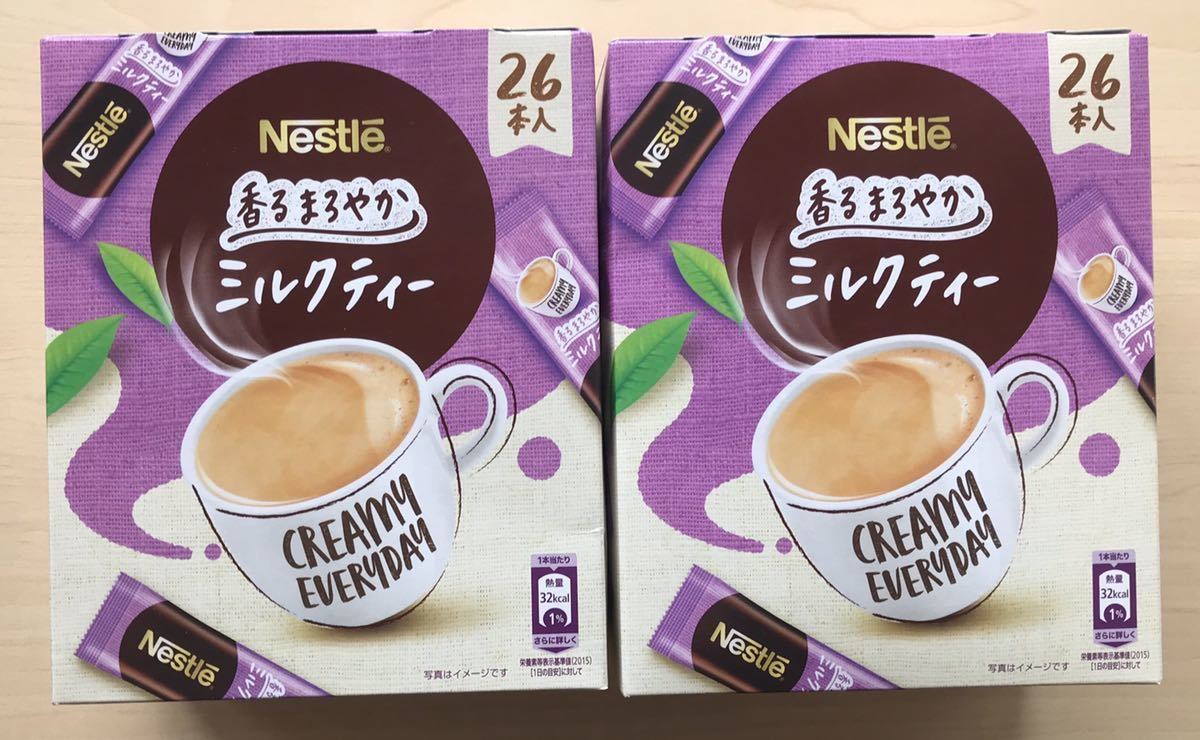 新品 ネスカフェ 香るまろやかミルクティー ２６本入り ２箱 合計 ５２本 スティック の落札情報詳細 ヤフオク落札価格情報 オークフリー スマートフォン版