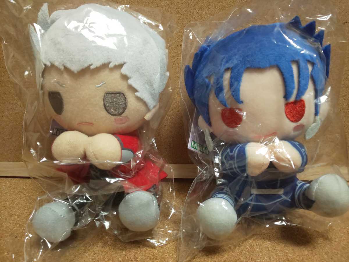 新品】Fate/stay night ぴたぬい ぬいぐるみ ランサー アーチャー