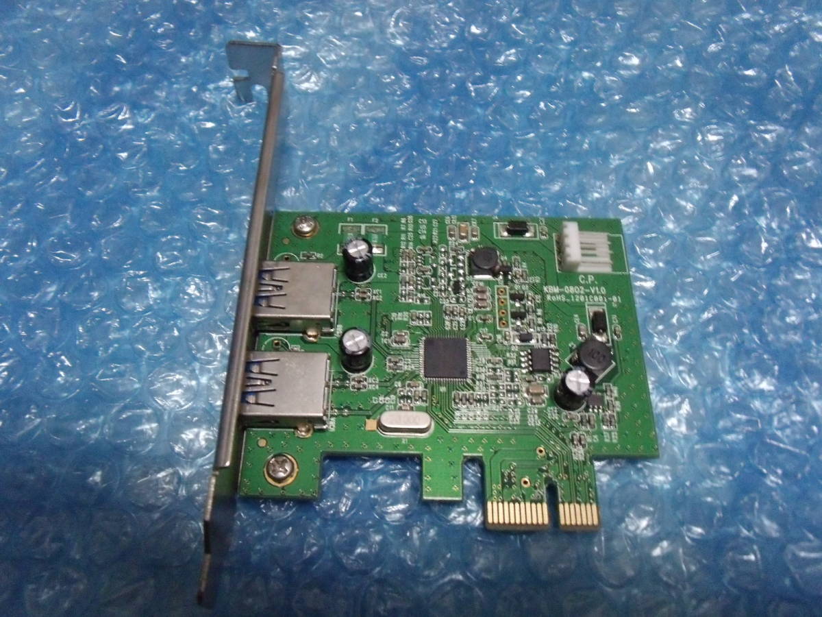 【送料込み 即決】タイムリー KBM-0802 PCI-USB3.0 PCI Express ASMEDIA ASM1042 USB3.0増設 ...