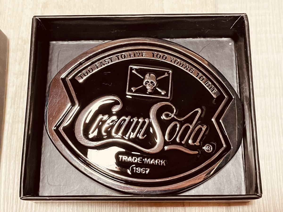 クリームソーダ 40周年 バックル 当時物