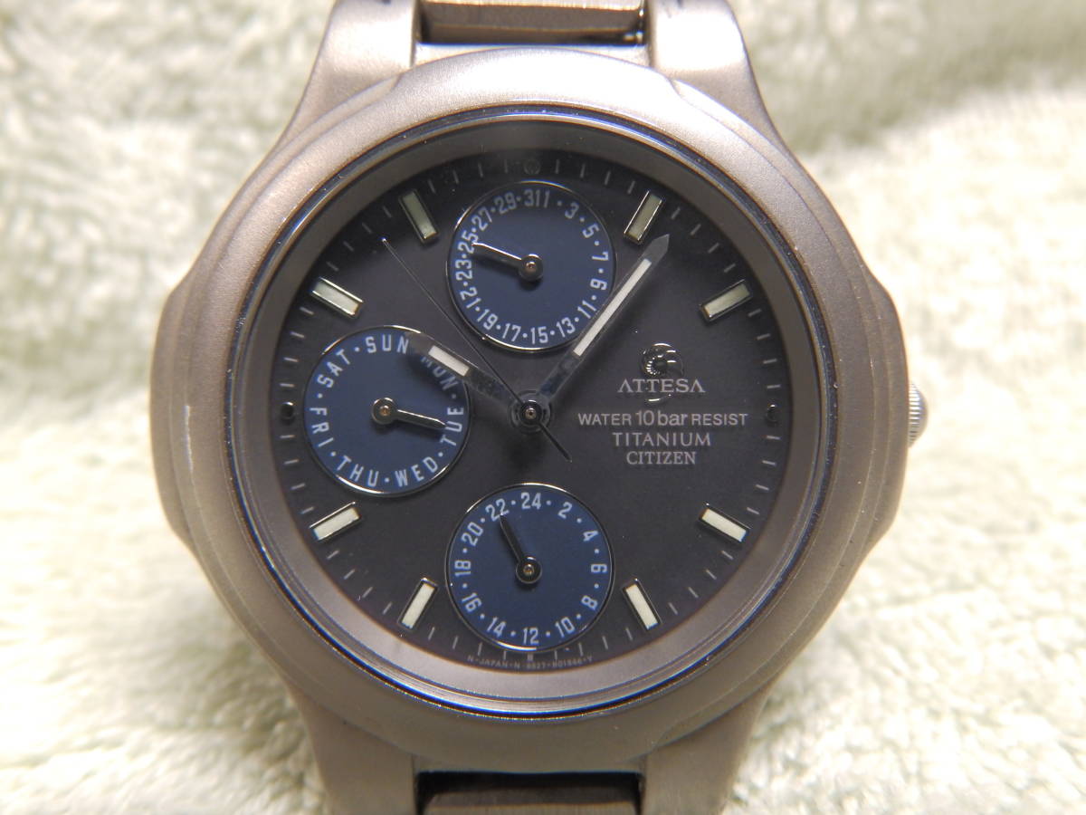 不動 電池交換必要か修理 日本製 アテッサ男性時計 チタン Citizen Eco Drive 8625 H の落札情報詳細 ヤフオク落札価格情報 オークフリー スマートフォン版
