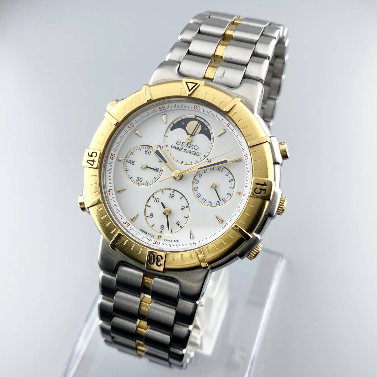 1円～】SEIKO セイコー 腕時計 メンズ PRESAGE プレサージュ ムーン