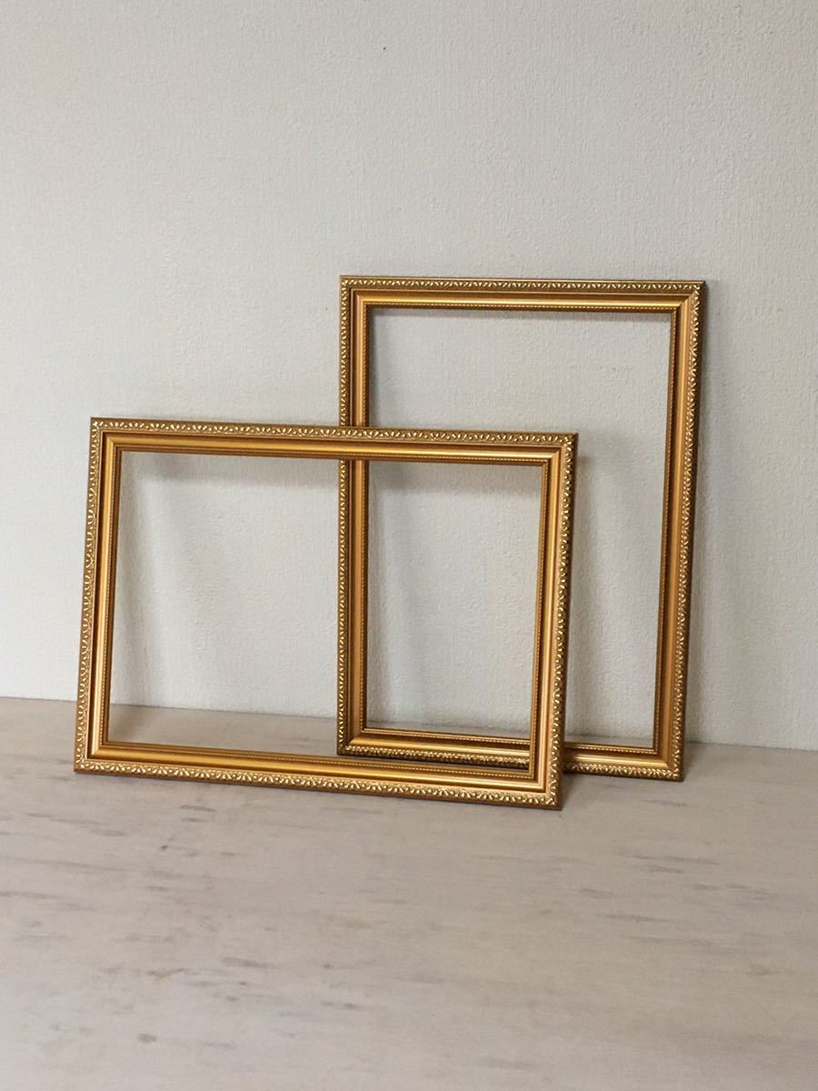 O59 古い ゴールド額縁 2個セット レトロ アンティーク調 の落札情報詳細 ヤフオク落札価格情報 オークフリー スマートフォン版